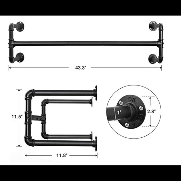 Closet rods - Picture 2 of 2